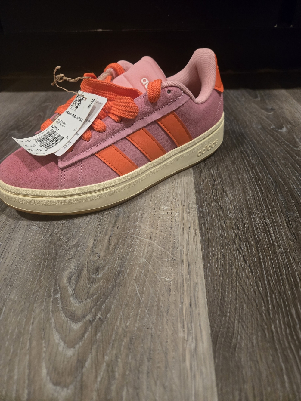Adidas Pink & Orange Womens Size 7/and 5.5 Youth NEW - Picture 7 of 7